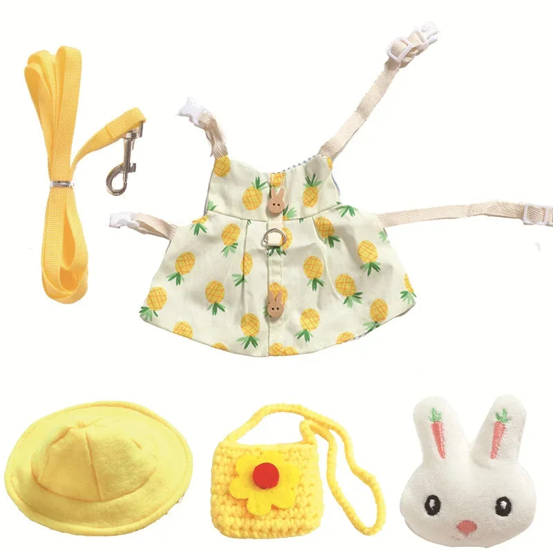 Cute Small Animals Harness Leash Set Print - MyPetDollar.com