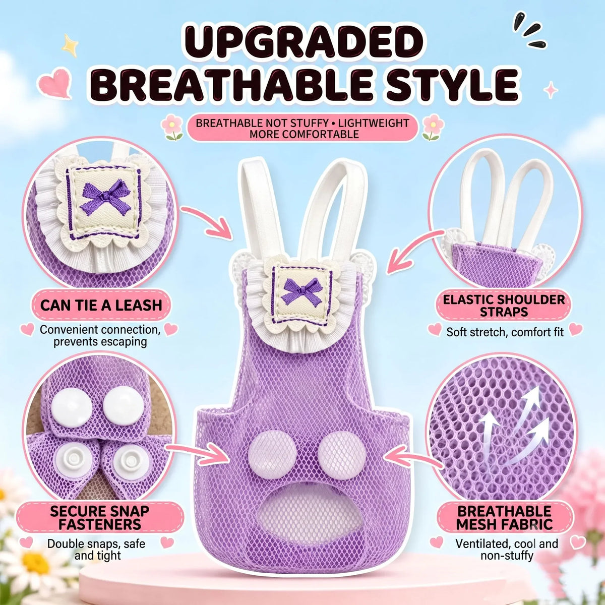 Universal Parrot Harness Vest with Leash for - MyPetDollar.com