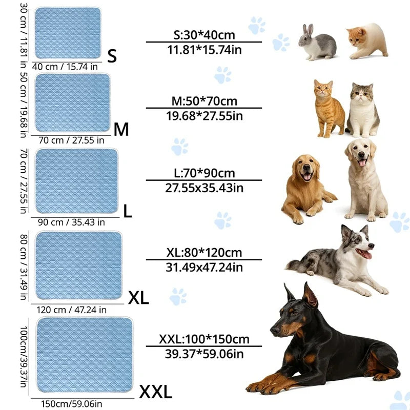 Summer Dog Cooling Mat Pet Cold Bed Extra - MyPetDollar.com