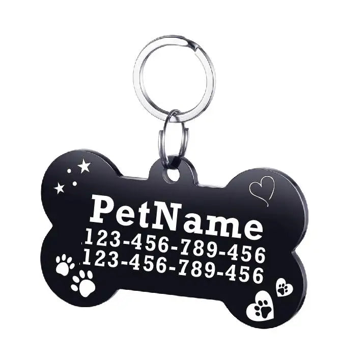 Customized Dog ID Tag Stainless Steel Pet - MyPetDollar.com