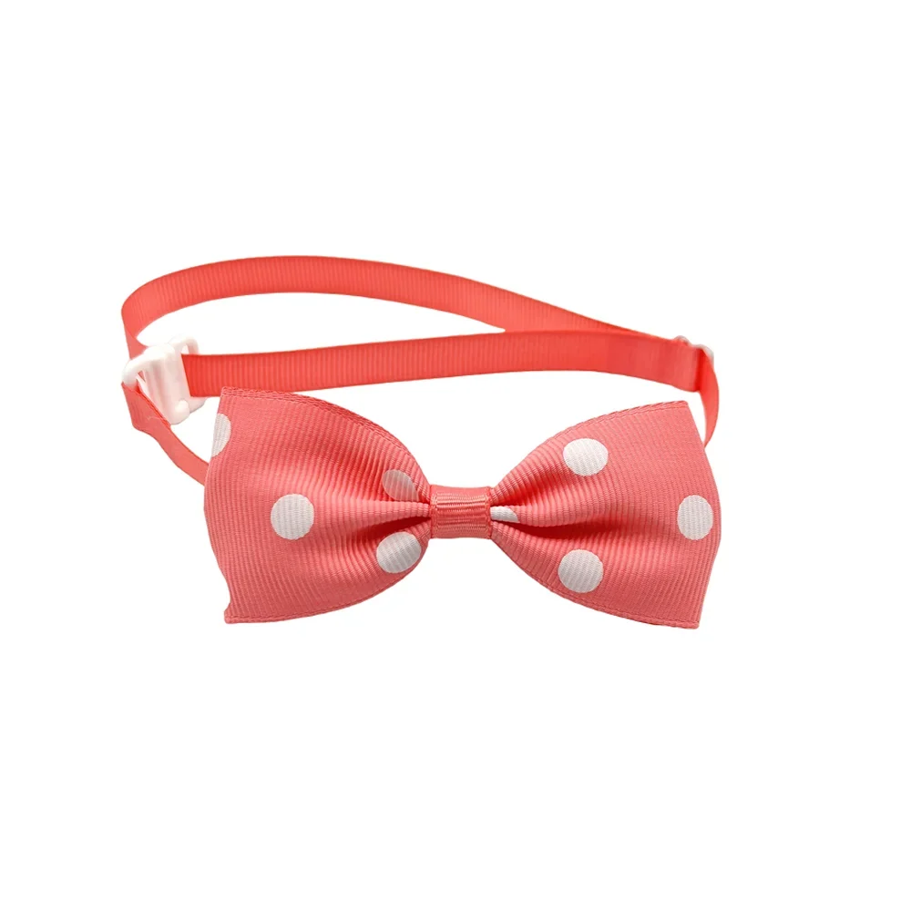Ribbon Bow Ties for Dogs Adjustable Neck