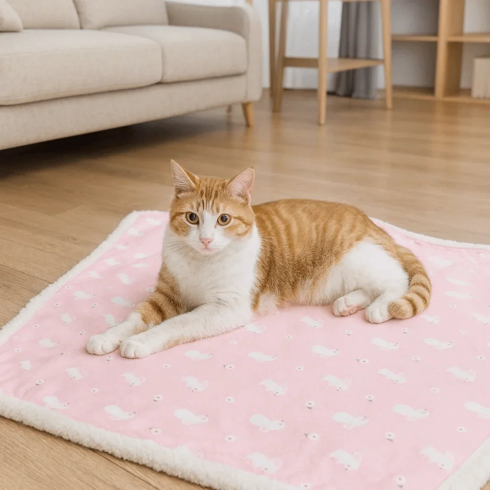 Dog Bed Pad Thickened Pet Blankets Warm - MyPetDollar.com