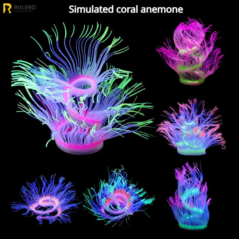 Fluorescent Simulation Silicone Sea Anemone - MyPetDollar.com