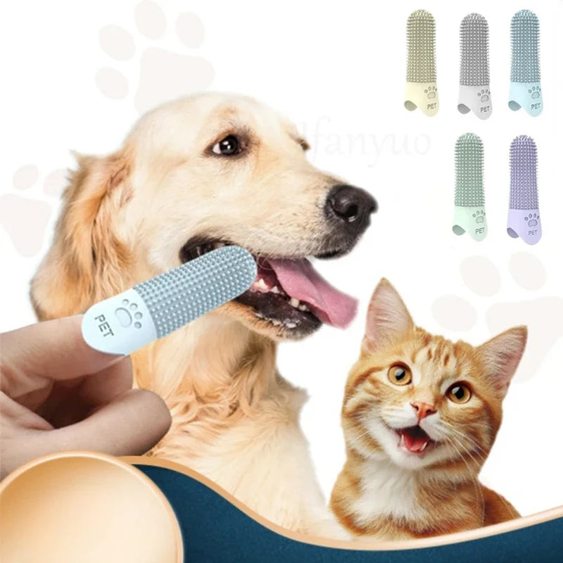 Soft Silicone Dog Toothbrush 360° Finger - MyPetDollar.com