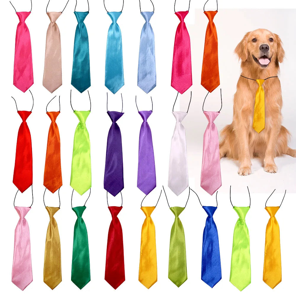Solid Small Dog & Cat Bow Tie Neckties Bulk Pet Bowties