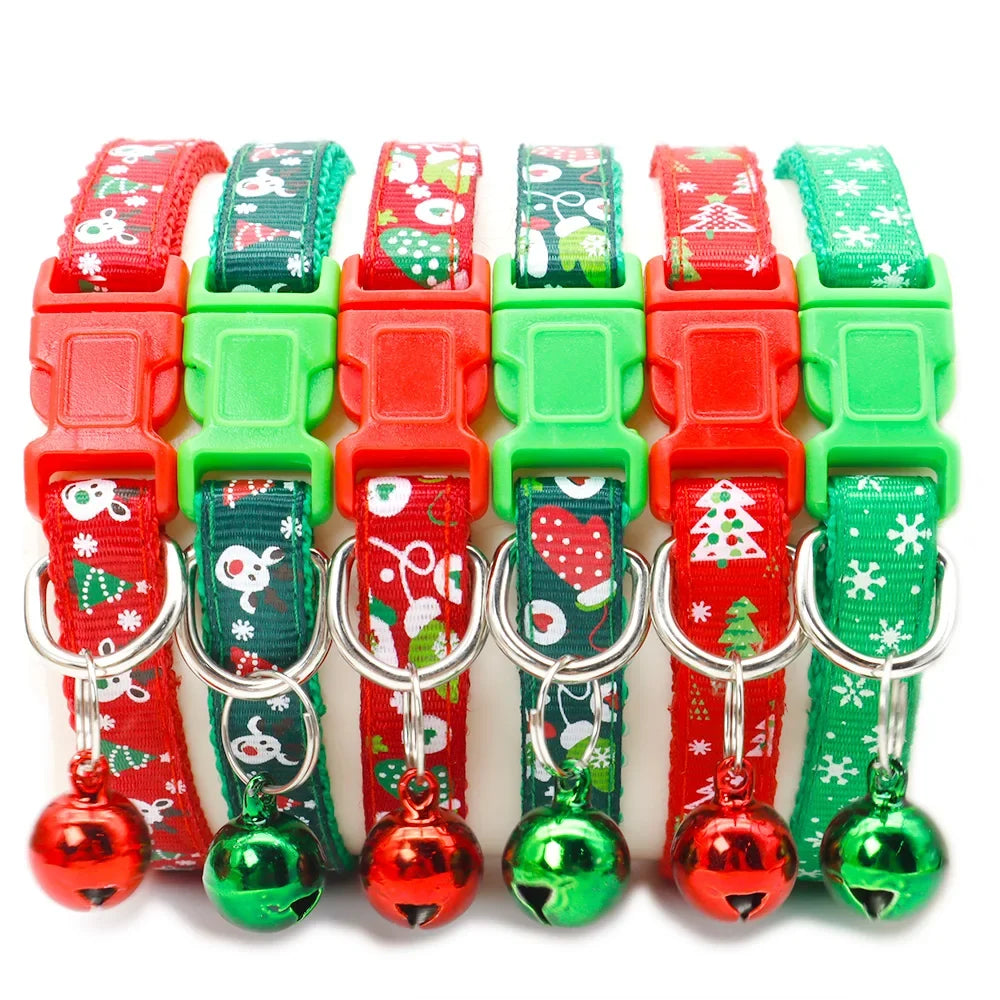100Pcs Pet Christmas Collars Cats Dogs - MyPetDollar.com