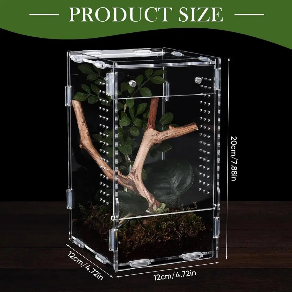 Acrylic Reptile Habitat Terrarium Breeding Box