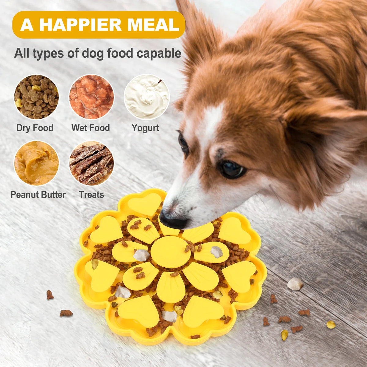 Pet Slow feeder Bowl Licking Pad Lick Feeder - MyPetDollar.com