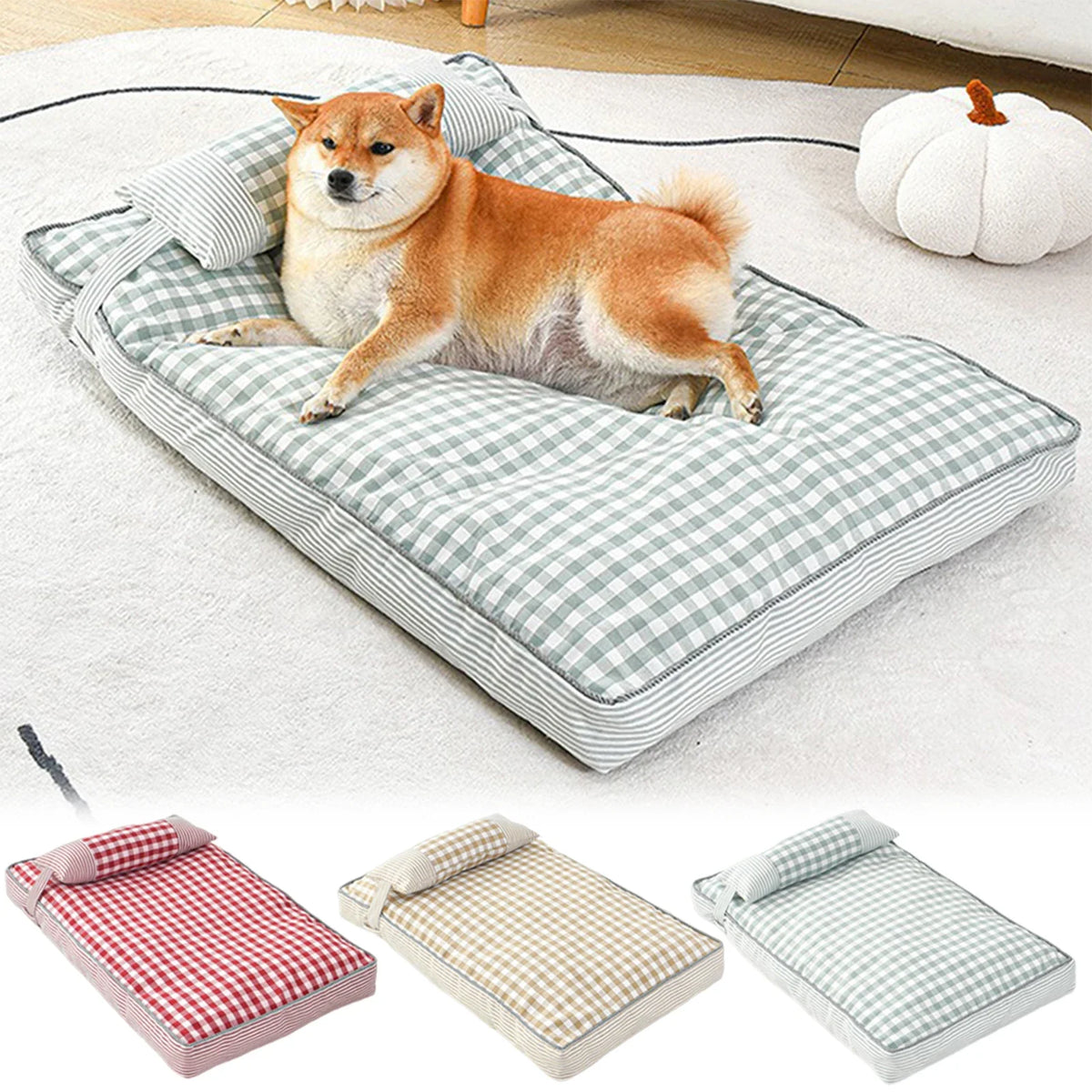 Large Dogs Dog Bed With Pillow Washable - MyPetDollar.com