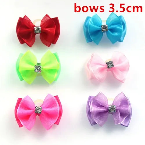 100pcs Pet Accessories Dog Bows Pet Dog Hair - MyPetDollar.com