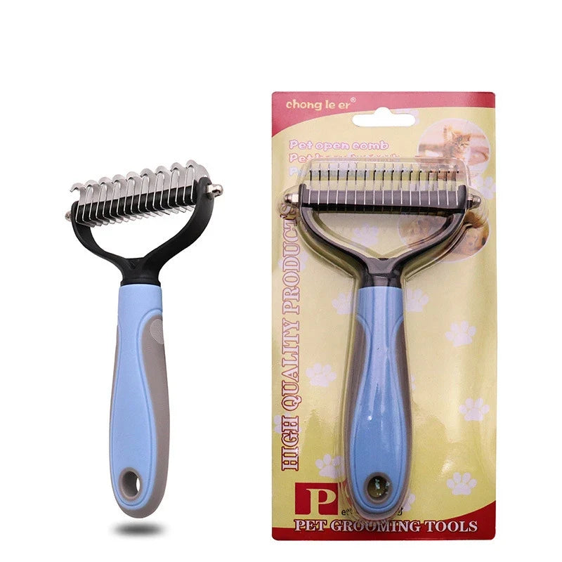 Pets Fur Knot Cutter Dog Grooming Shedding Tools Cat Hair – 2 Sizes