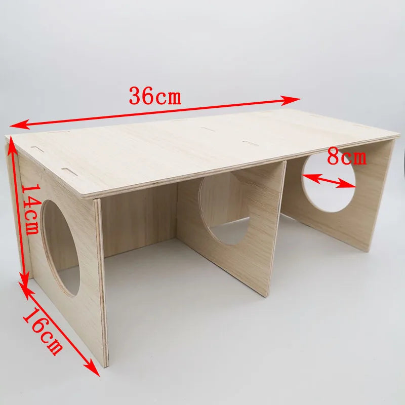 Hamster Solid Wood Shelter Hedgehog Wooden - MyPetDollar.com