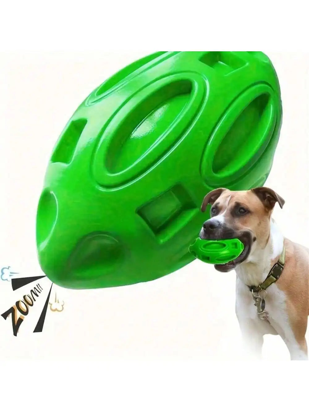 Durable Indestructible Squeaky Rugby Ball Dog Chew Plaything