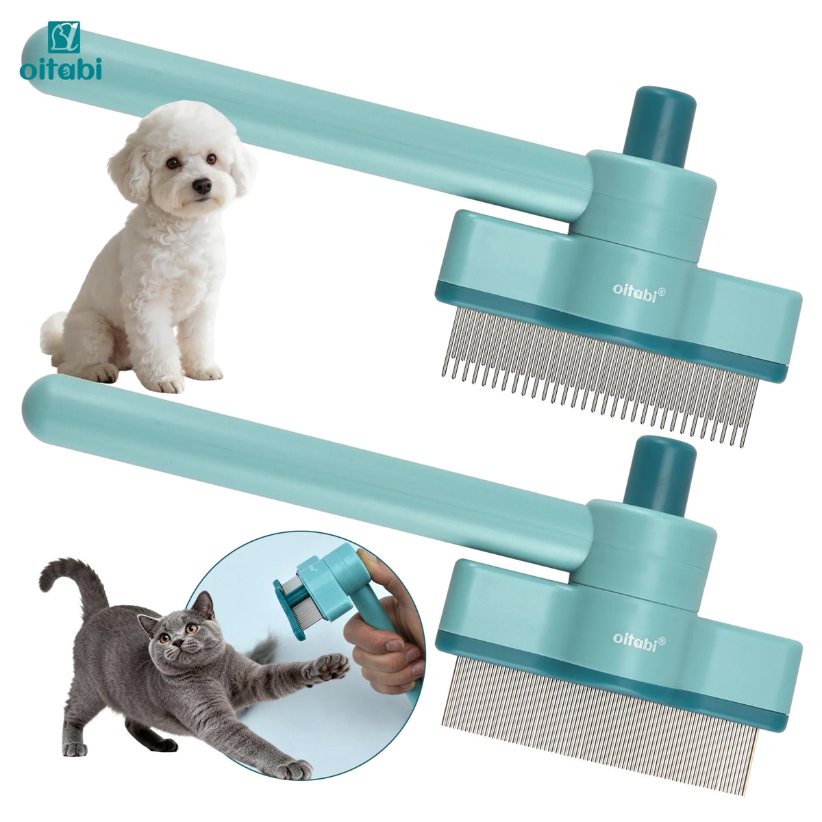 OITABI Pet Hair Removal Comb Flea Comb Cat - MyPetDollar.com
