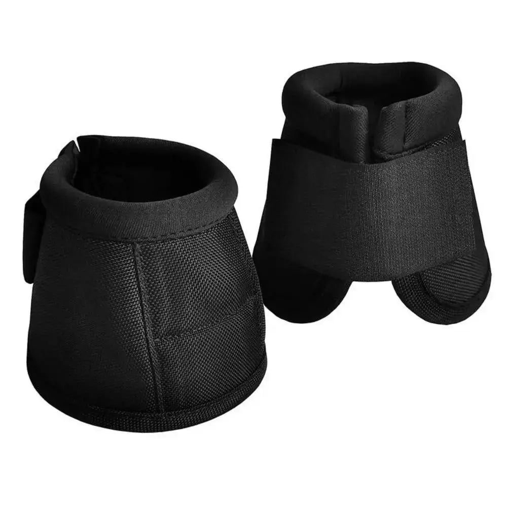 1pair Durable Horse Feet Guards Black Oxford Fabric Boots