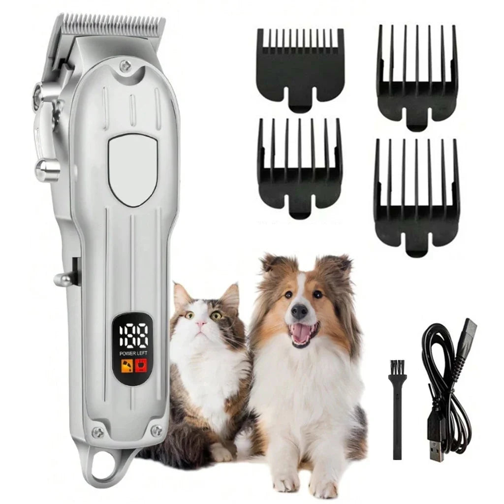 Electric Pet Hair Clipper USB Rechargeable Lcd Display Dog – 3 Colors