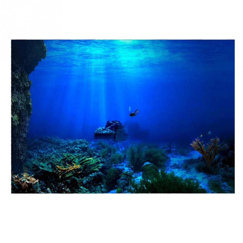 Fish Tank Background Decorative Painting - MyPetDollar.com
