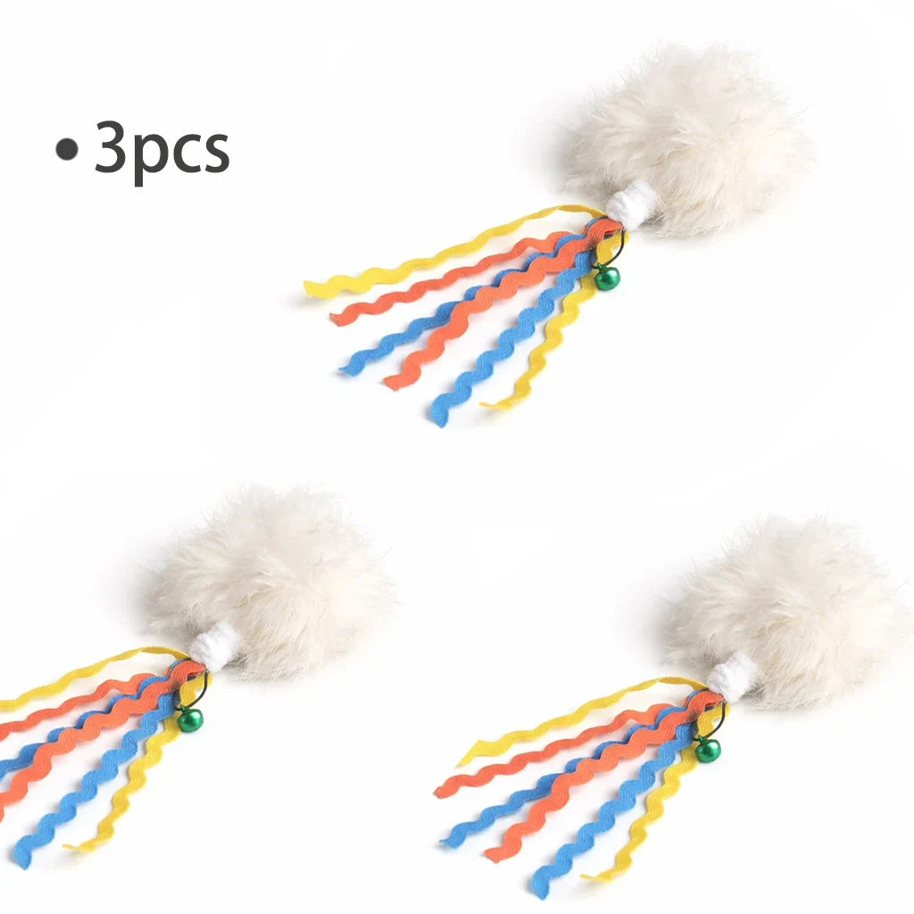 Plush Rabbit Hair Ball Cat Toy Teaser