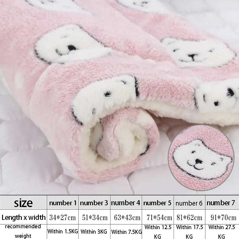 Soft Flannel Thickening Pet Soft Fleece Pad - MyPetDollar.com