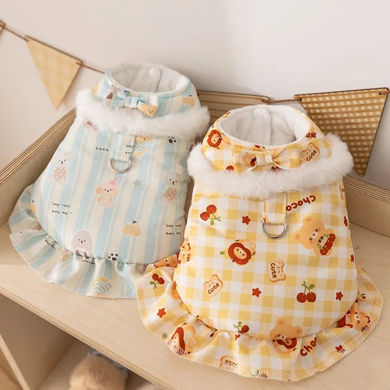 Vertical-Striped Dog Clothes All-Over Small - MyPetDollar.com