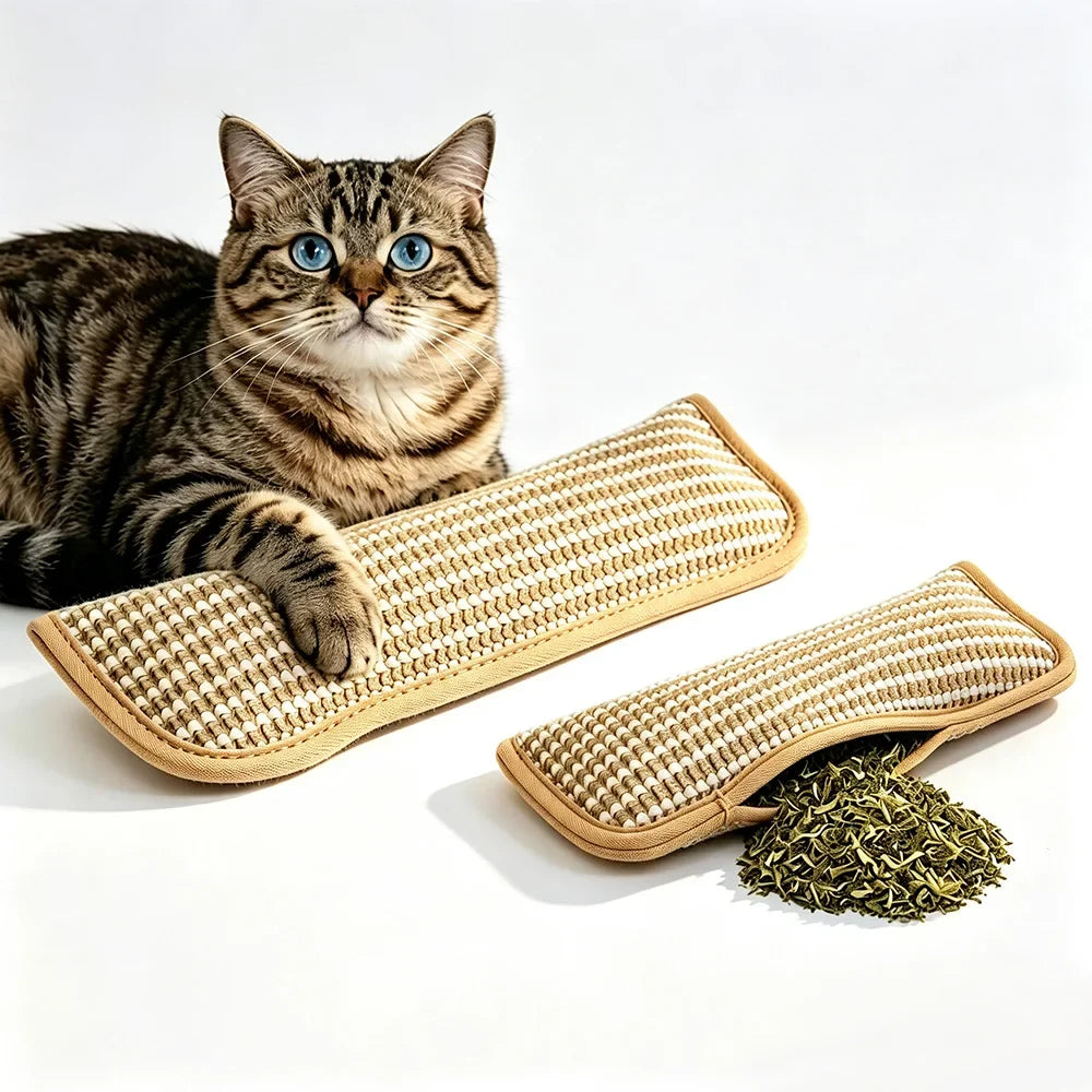 Catnip Pillow Interactive Kicker Toy Sisal - MyPetDollar.com