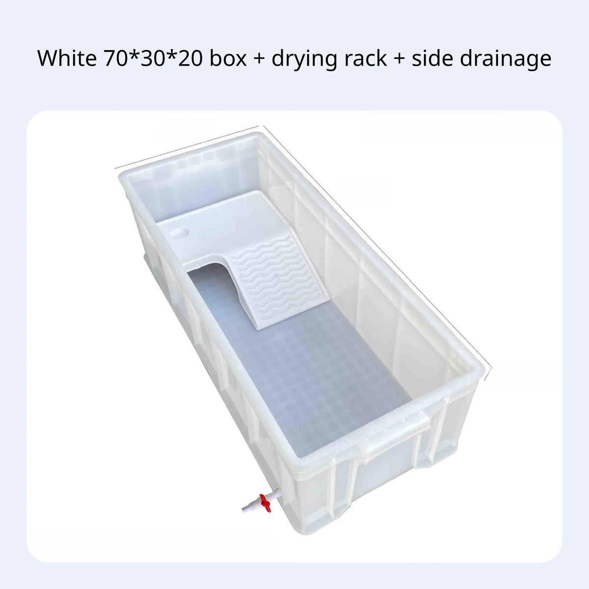 Rectangular Turtle Habitat With Drain Narrow - MyPetDollar.com
