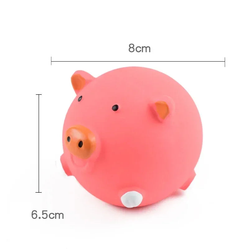 Pet Interactive Toy for Dog & Cat Screaming Rubber Chicken Pig – 3 Colors