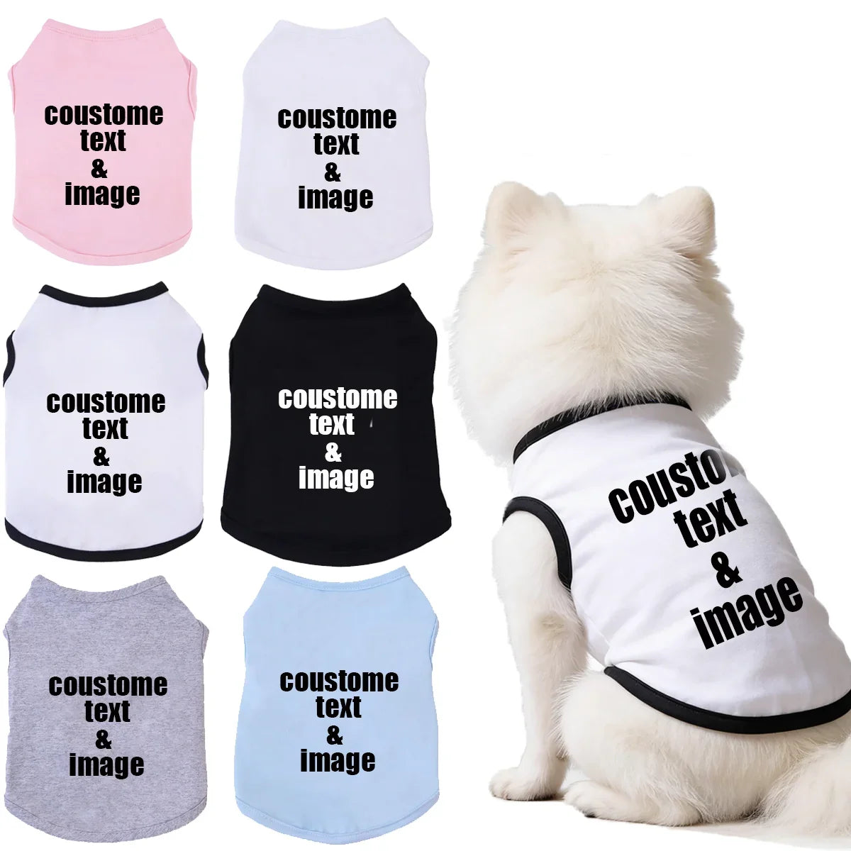 Customized Pet Vests Breathable Summer - MyPetDollar.com