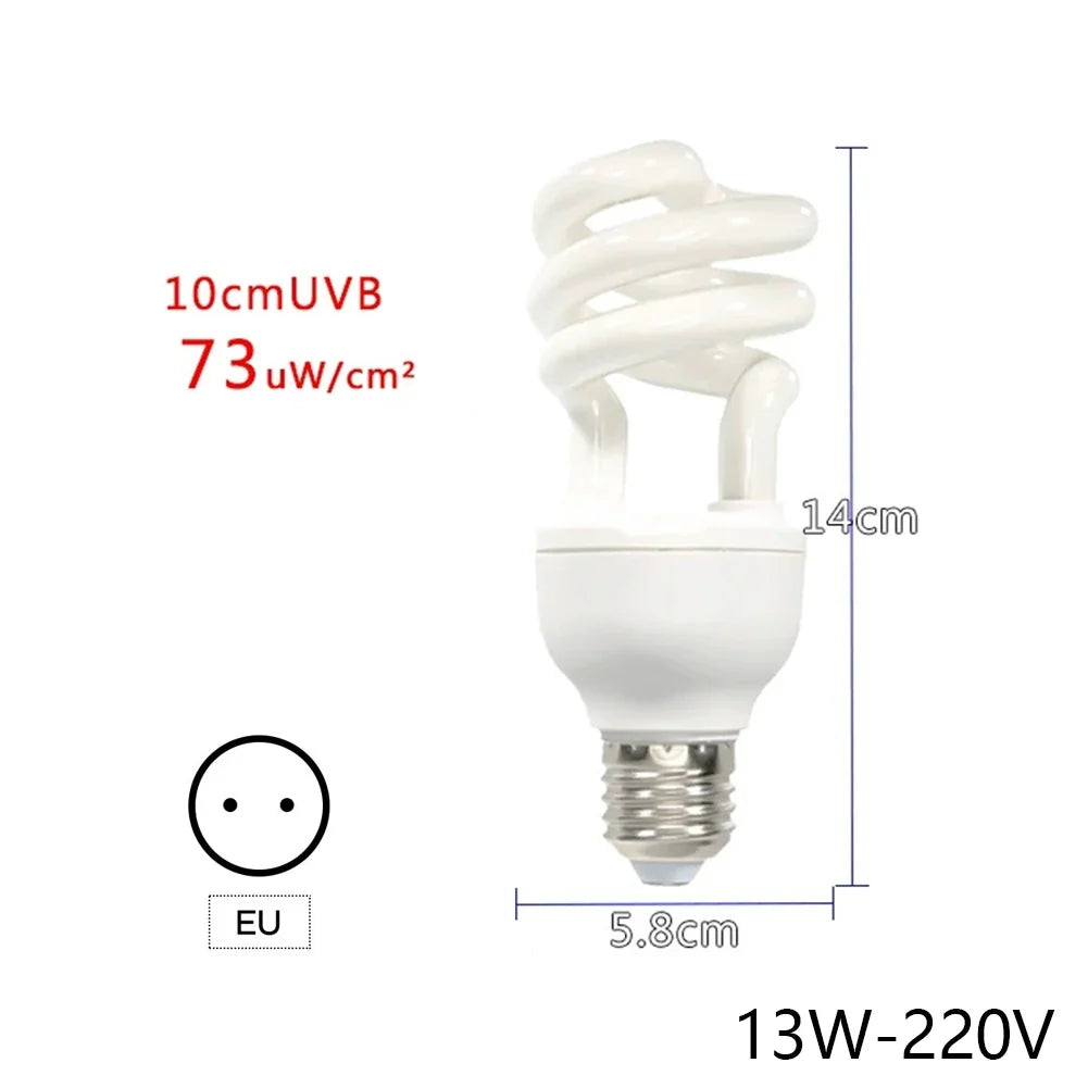 UVB 5.0 10.0 Reptile Heating Lamp13w 26w Rays Energy Light – 8 Colors
