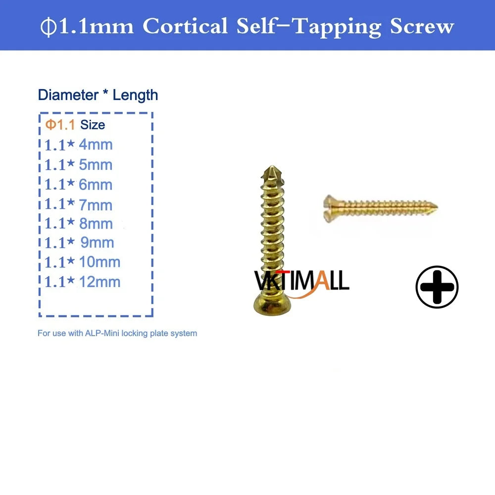 VKTIMALL Titanium cortical bone screw for - MyPetDollar.com