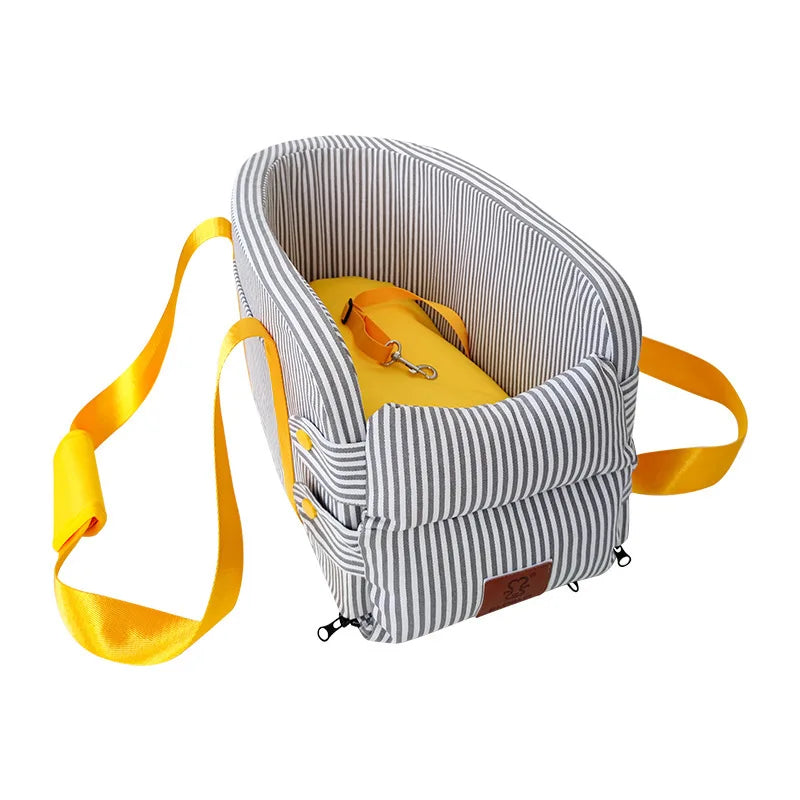Portable Car Center Console Pet Safety Seat Dog Bed