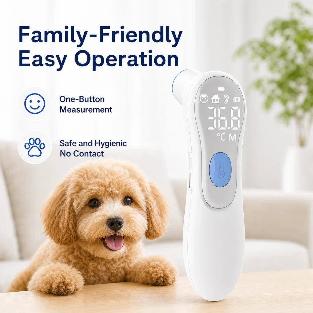 AiQUE Fast Read Pets Thermometer Non-Contact - MyPetDollar.com