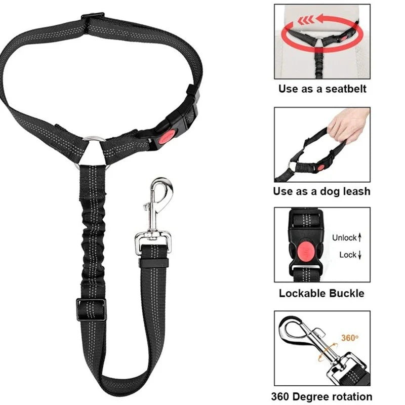 Reflective Pet Dog Car Seat Belt Puppy Dog - MyPetDollar.com