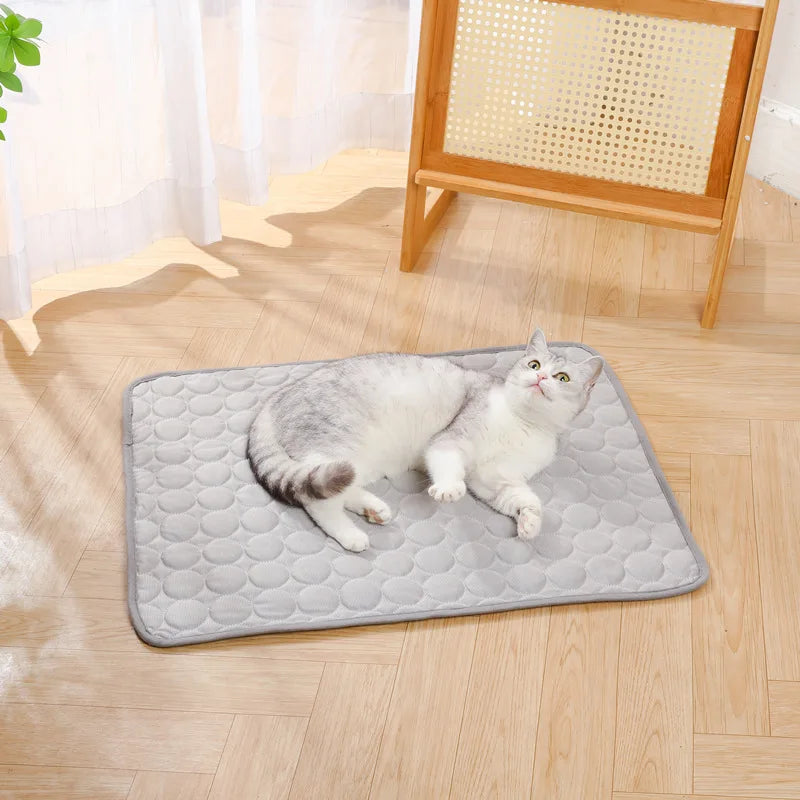 Pet Summer Ice Silk Mat Cooling Sleeping Mat - MyPetDollar.com