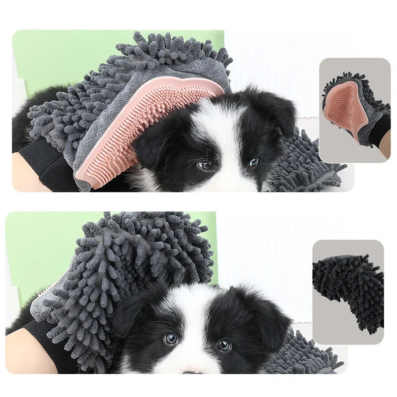 1PC Pet Grooming Gloves Double-Sided Gloves - MyPetDollar.com