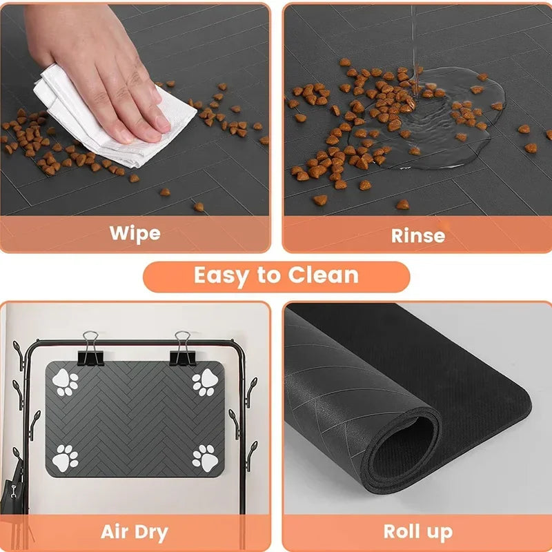 Pet Placemat Dog Food Bowl Mat Drinking - MyPetDollar.com