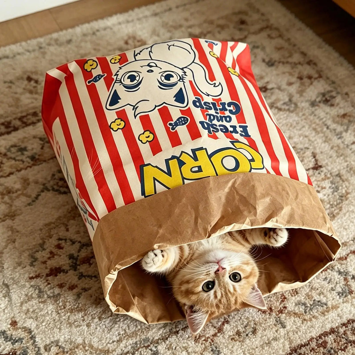 Crinkle Cat Bag Foldable Interactive Crinkle - MyPetDollar.com