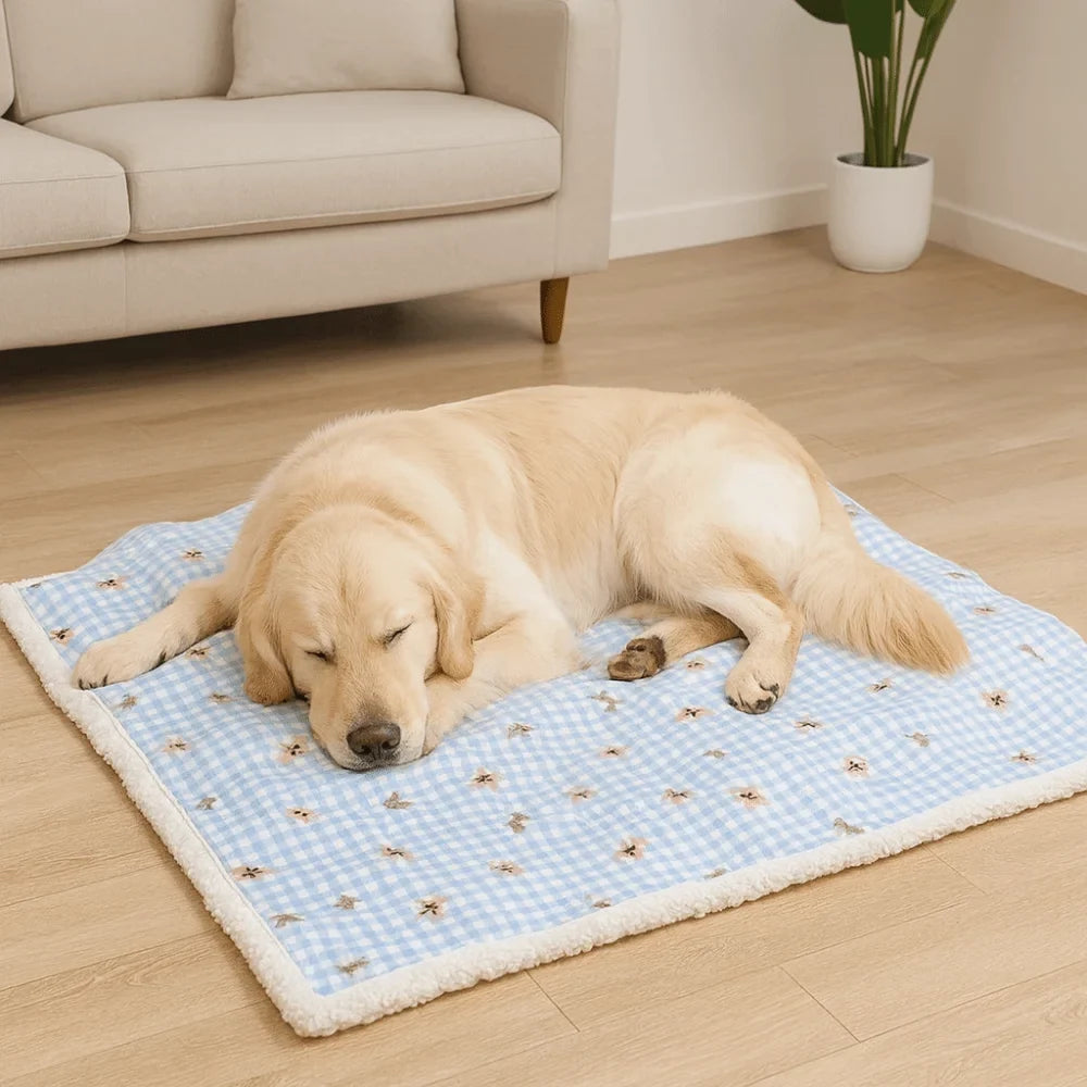 Dog Bed Pad Thickened Pet Blankets Warm - MyPetDollar.com