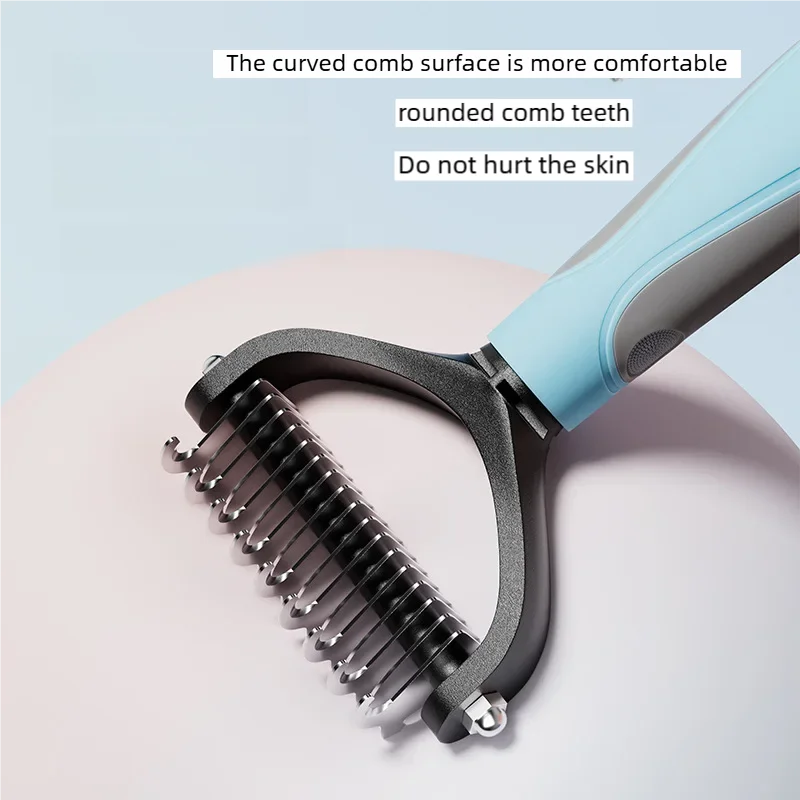 Double Sided Pet Deshedding Brush, Stainless - MyPetDollar.com