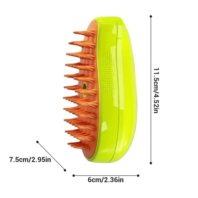 3-in-1 Electric Steam Pet Grooming Brush, - MyPetDollar.com