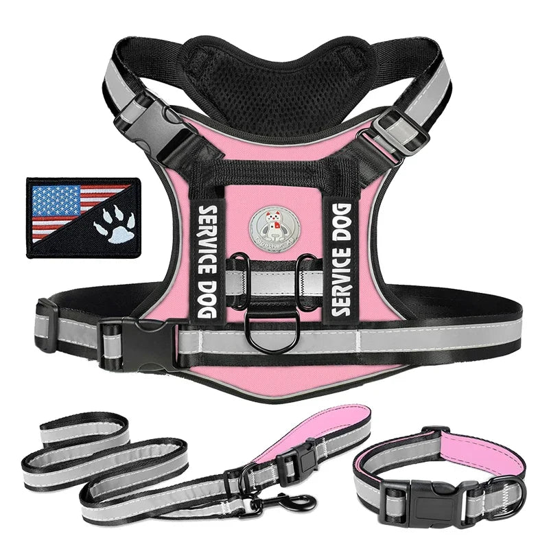 Doberman Dog Harness Collar Leash Set - MyPetDollar.com
