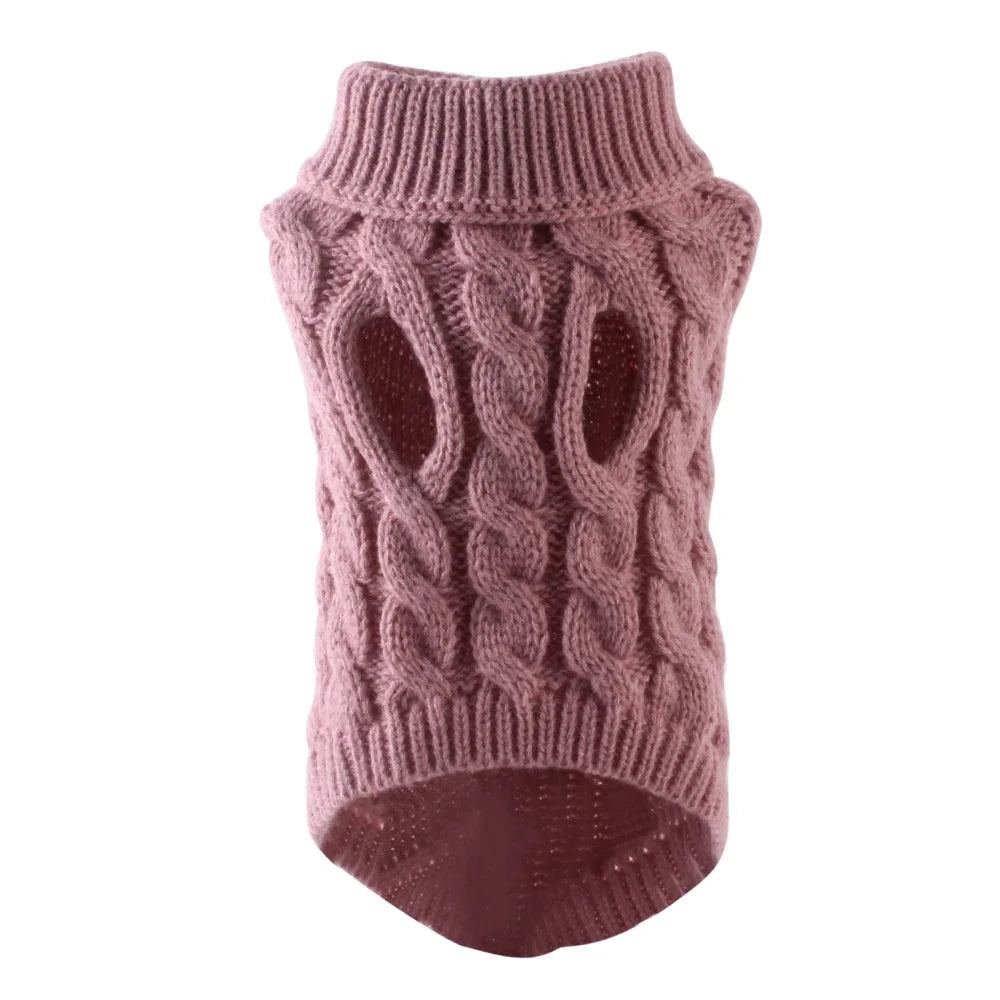 Warm Dog Sweaters for Small Dogs Turtleneck - MyPetDollar.com