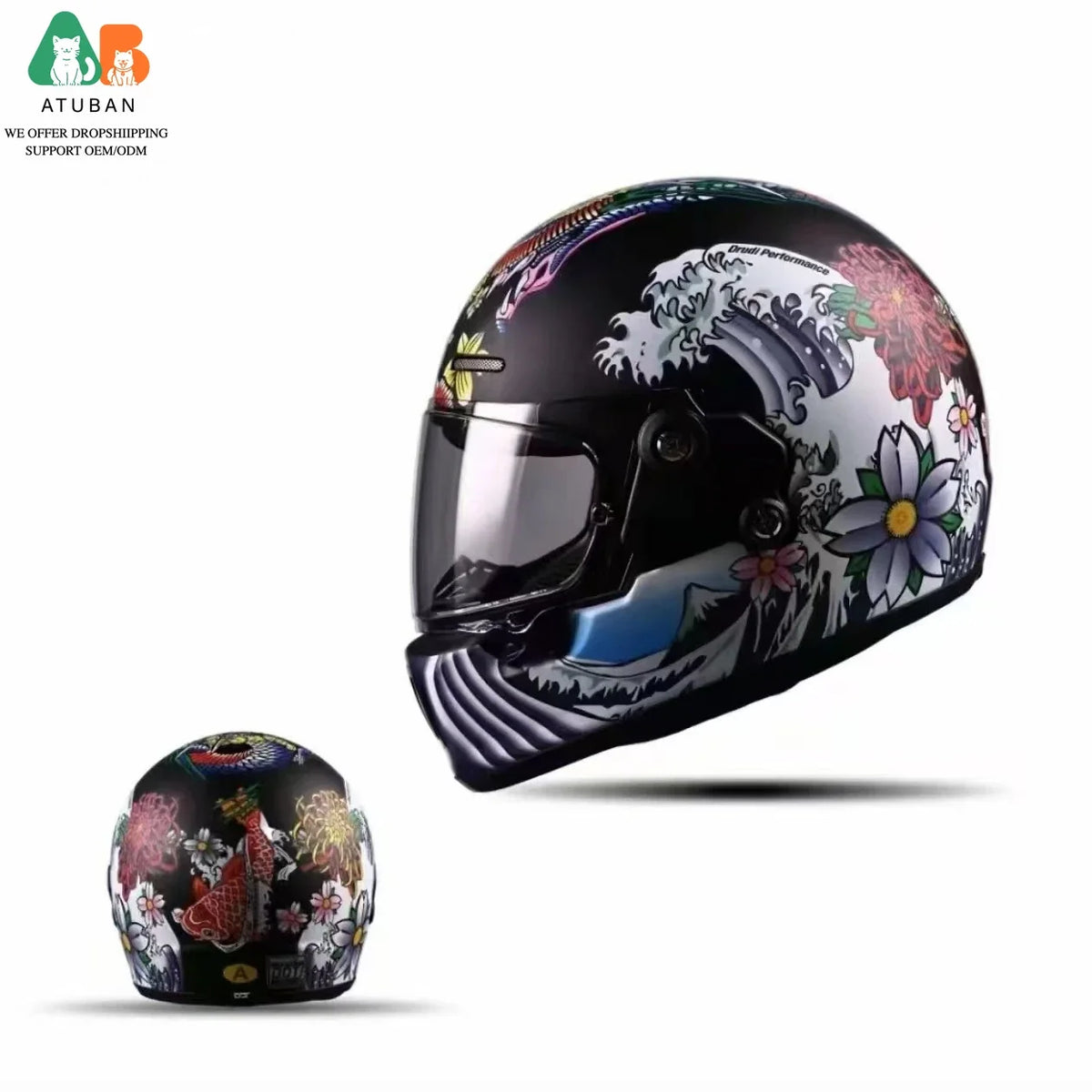Atuban Pet Motorcycle Helmet, Puppy Cat Headwear Portable