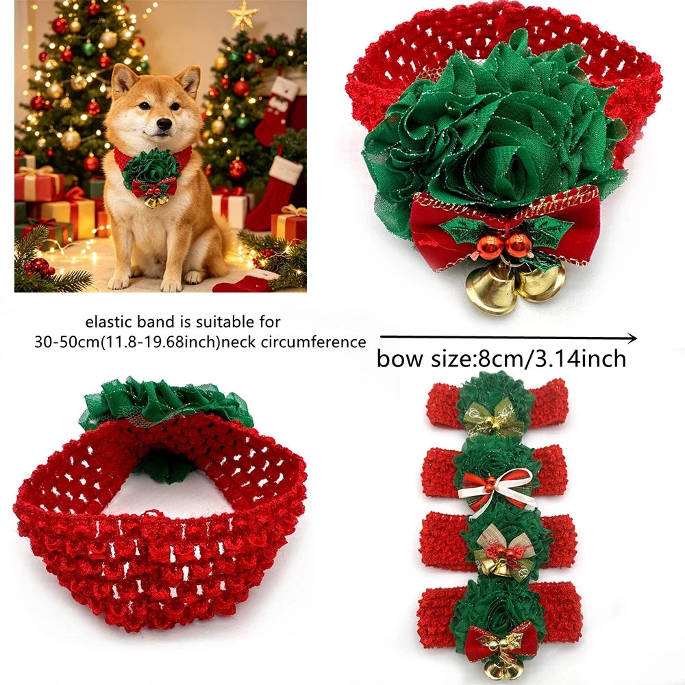 30/50pcs Christmas Small Large Dog Bow Tie - MyPetDollar.com