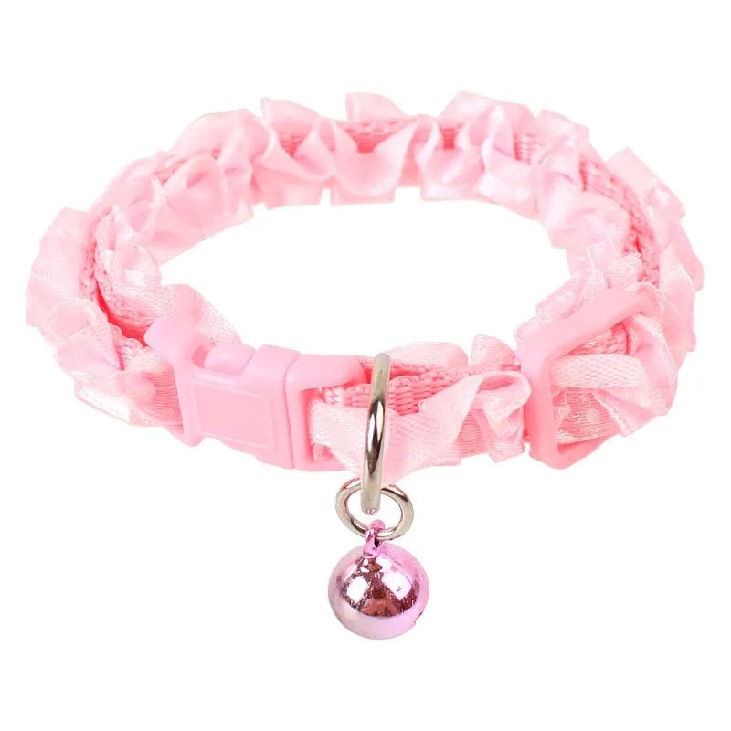 Cute Lace Sweet Pet Collar Necklace Dog Cat - MyPetDollar.com