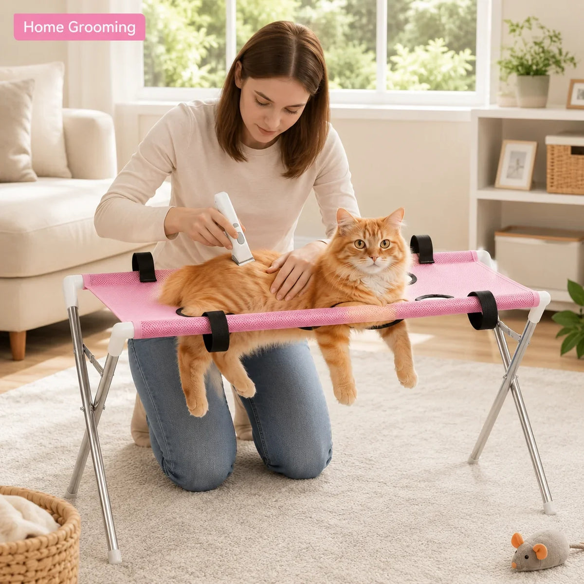 Portable Pet Beauty Hammock Stand Stainless - MyPetDollar.com