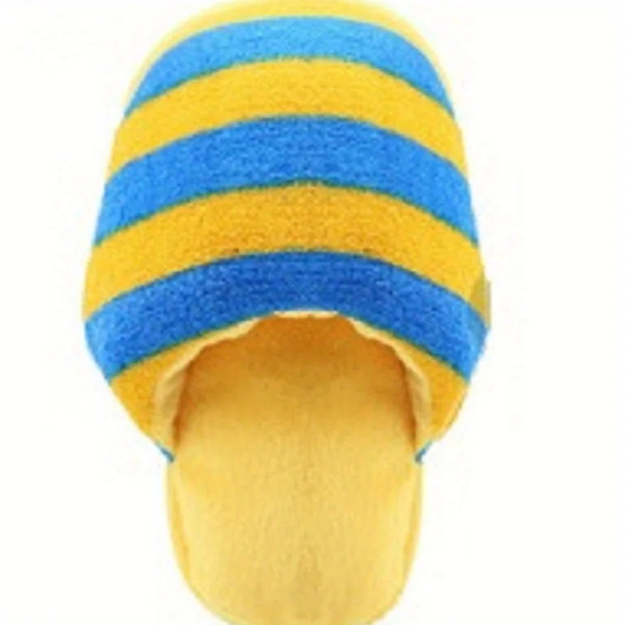 Soft Durable Plush Squeaky Slipper Chew Toy