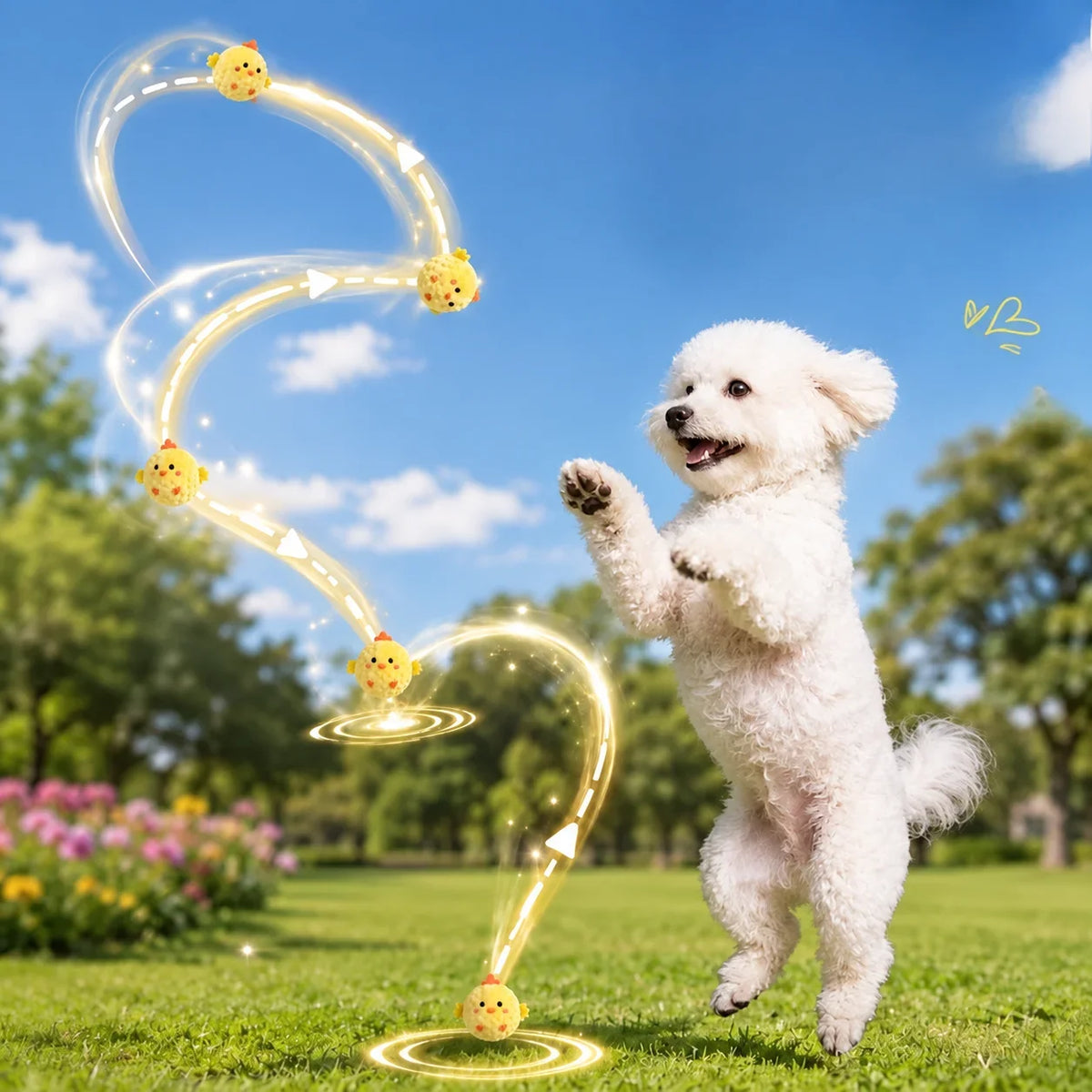 2pcs Pet Interactive Bouncing Sound Toy Ball - MyPetDollar.com