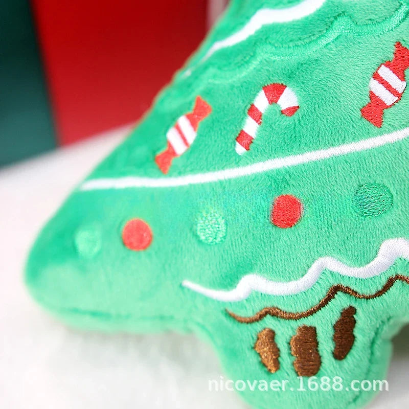Pet Christmas Plush Sound Toy Thorn Bear - MyPetDollar.com