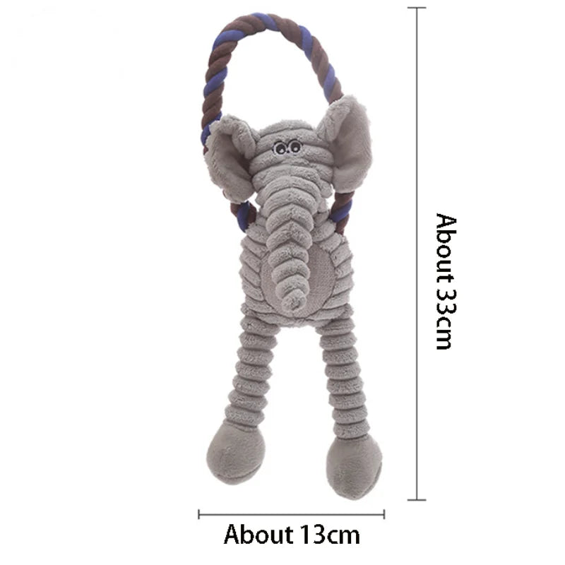 For Dogs Puppy Squeaker Squeaky Plush Bone – 16 Colors